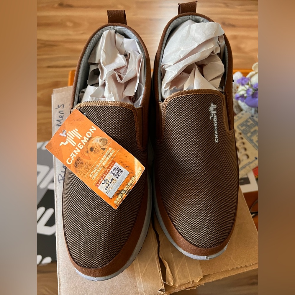 COPY - NEW Men’s slip on casual brown Shoes.